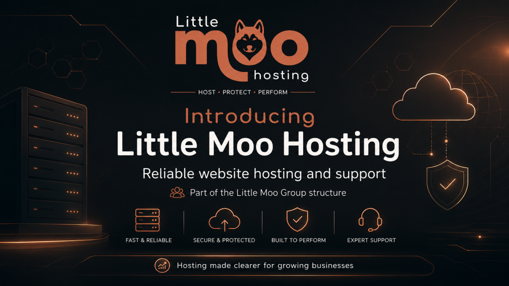 Little Moo Hosting reliable website hosting and support announcement